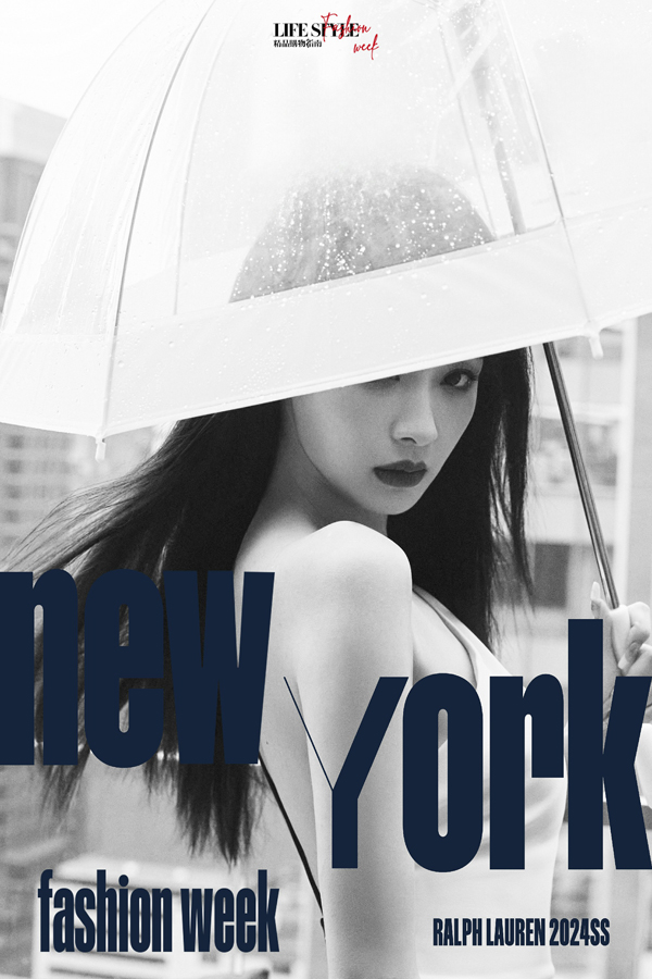 孙怡亮相纽约时装周，黑白拼色长裙简约飒爽，生图路透状态在线！